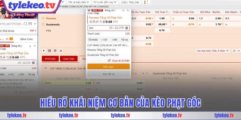 Hiểu rõ khái niệm chuẩn của kèo phạt góc