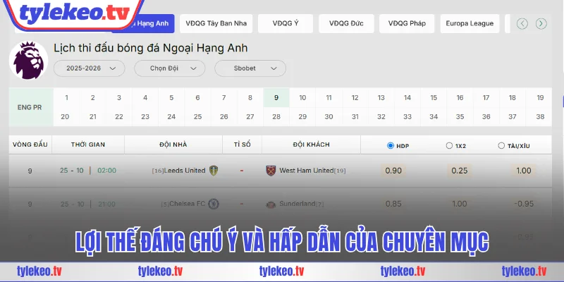 Lợi thế đáng chú ý và hấp dẫn của chuyên mục